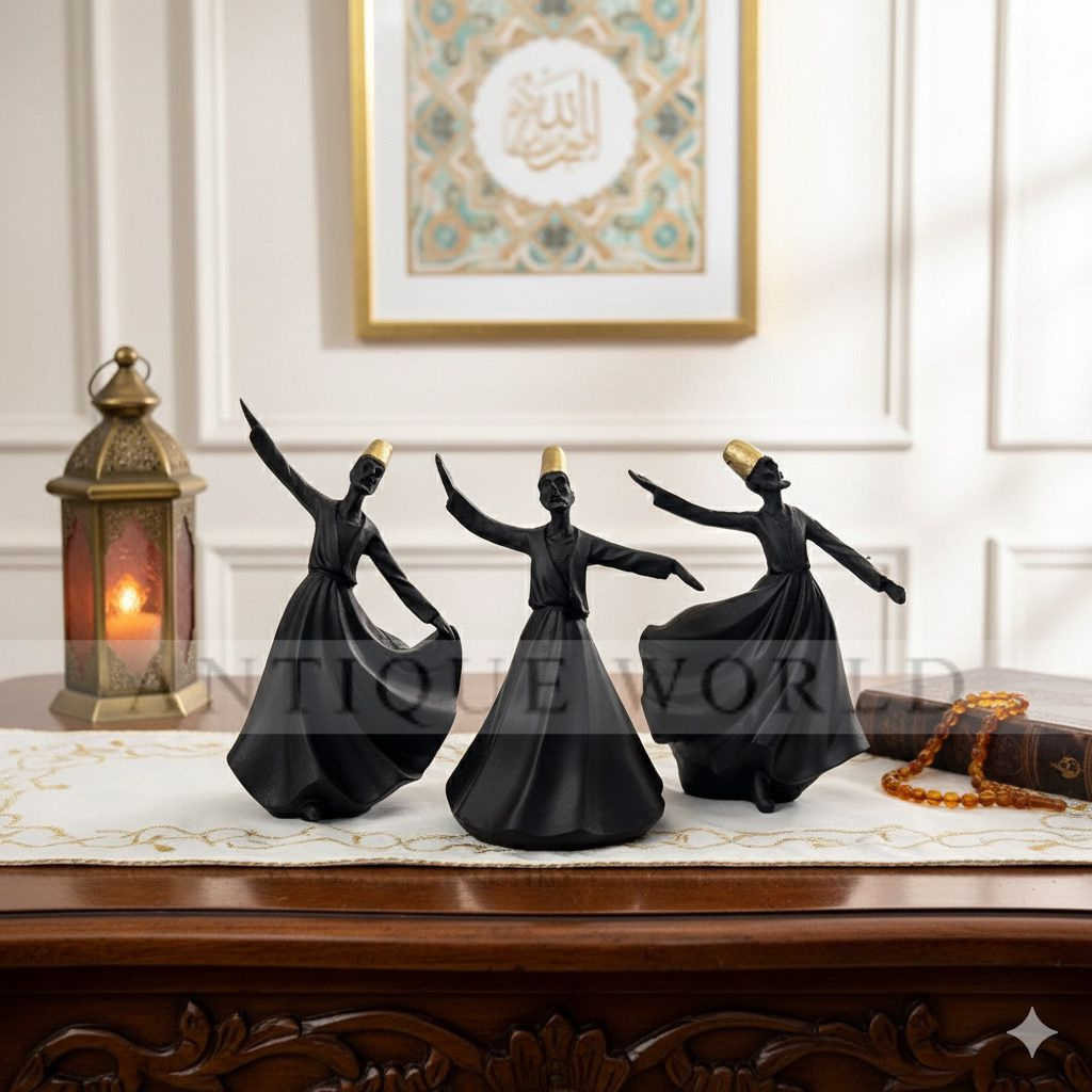 Classical Dervish  Art Sculpture( Set of 3)