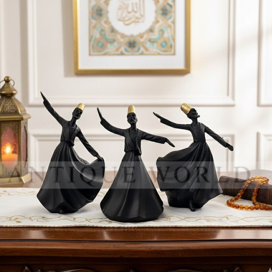 Classical Dervish Art Sculpture( Set of 3)