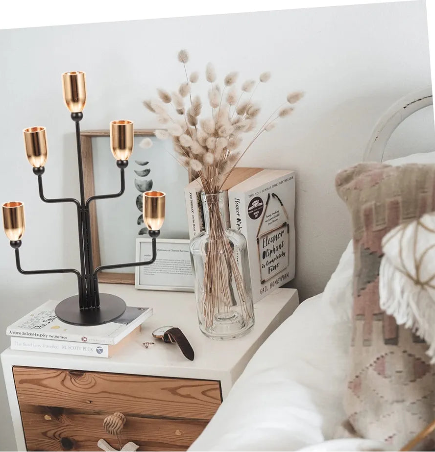 5 Arms Metal Candlestick Holder
