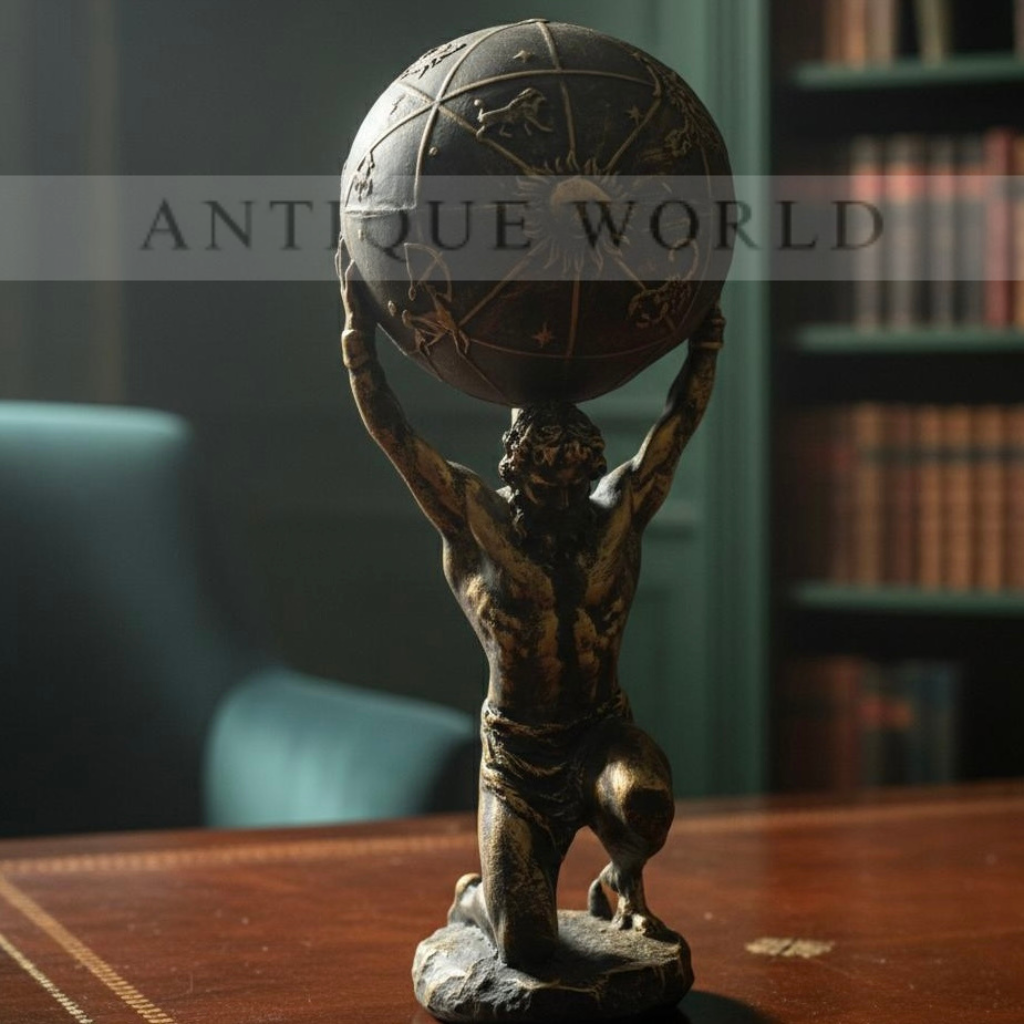 Atlas Holding World Greek Statue