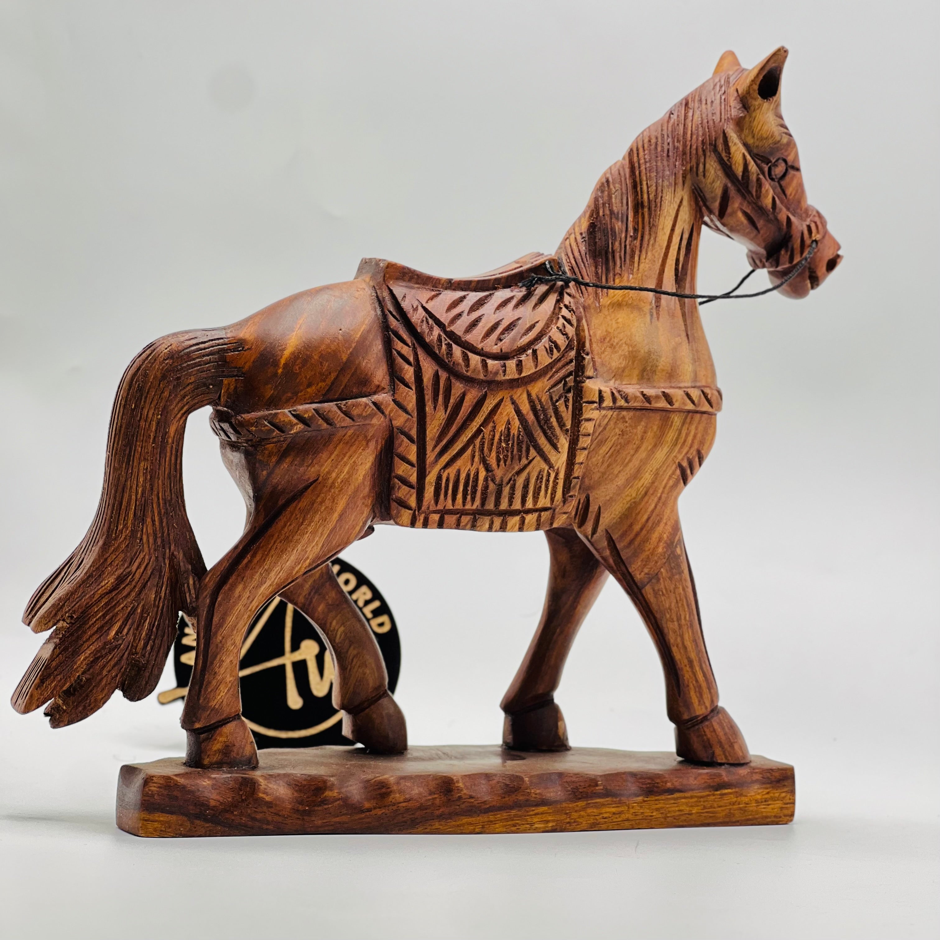 Sheesham Wood Horse Sculpture