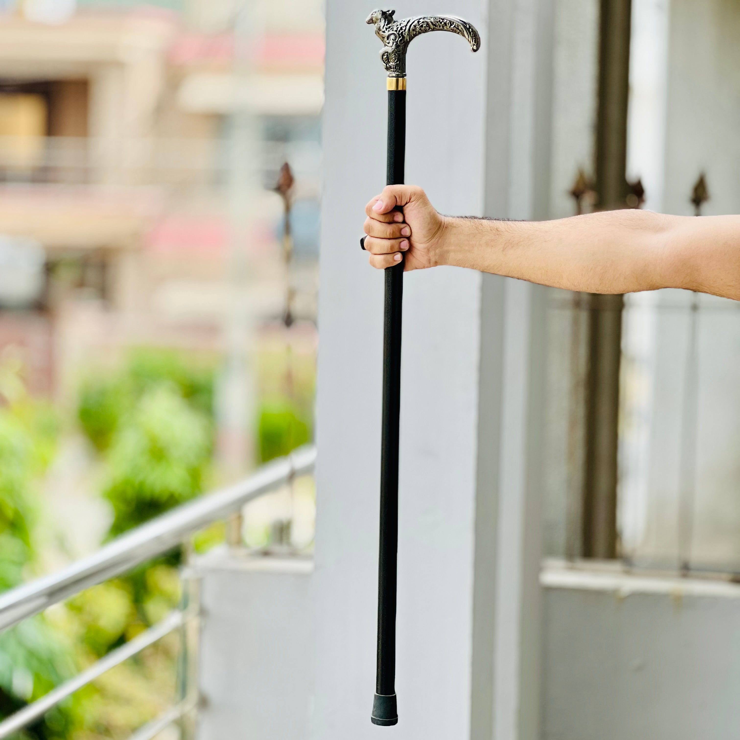 Lion Shaped Walking Cane with Hidden Sword