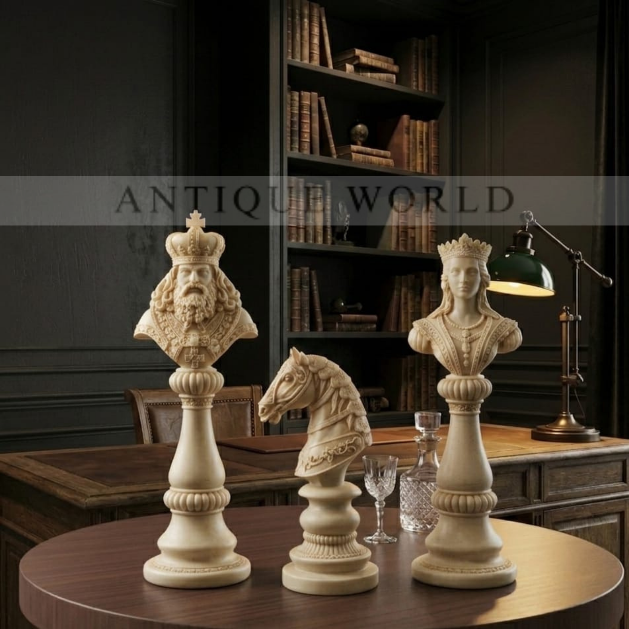 Artisan Chess Men Sculpture