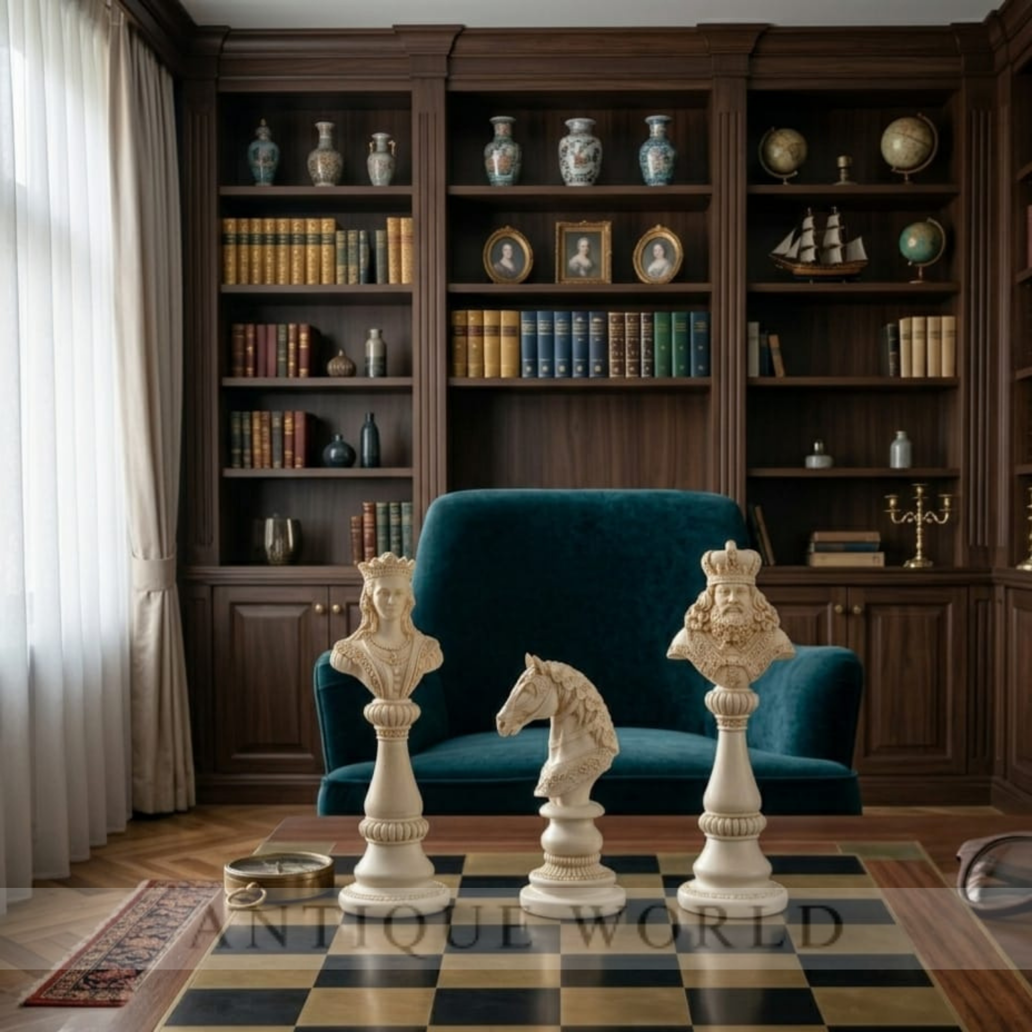 Artisan Chess Men Sculpture