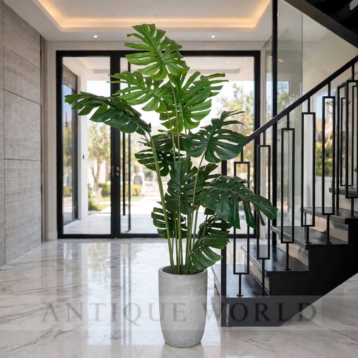 Emerald Monstera Luxe Elegance Artificial Floor Plant