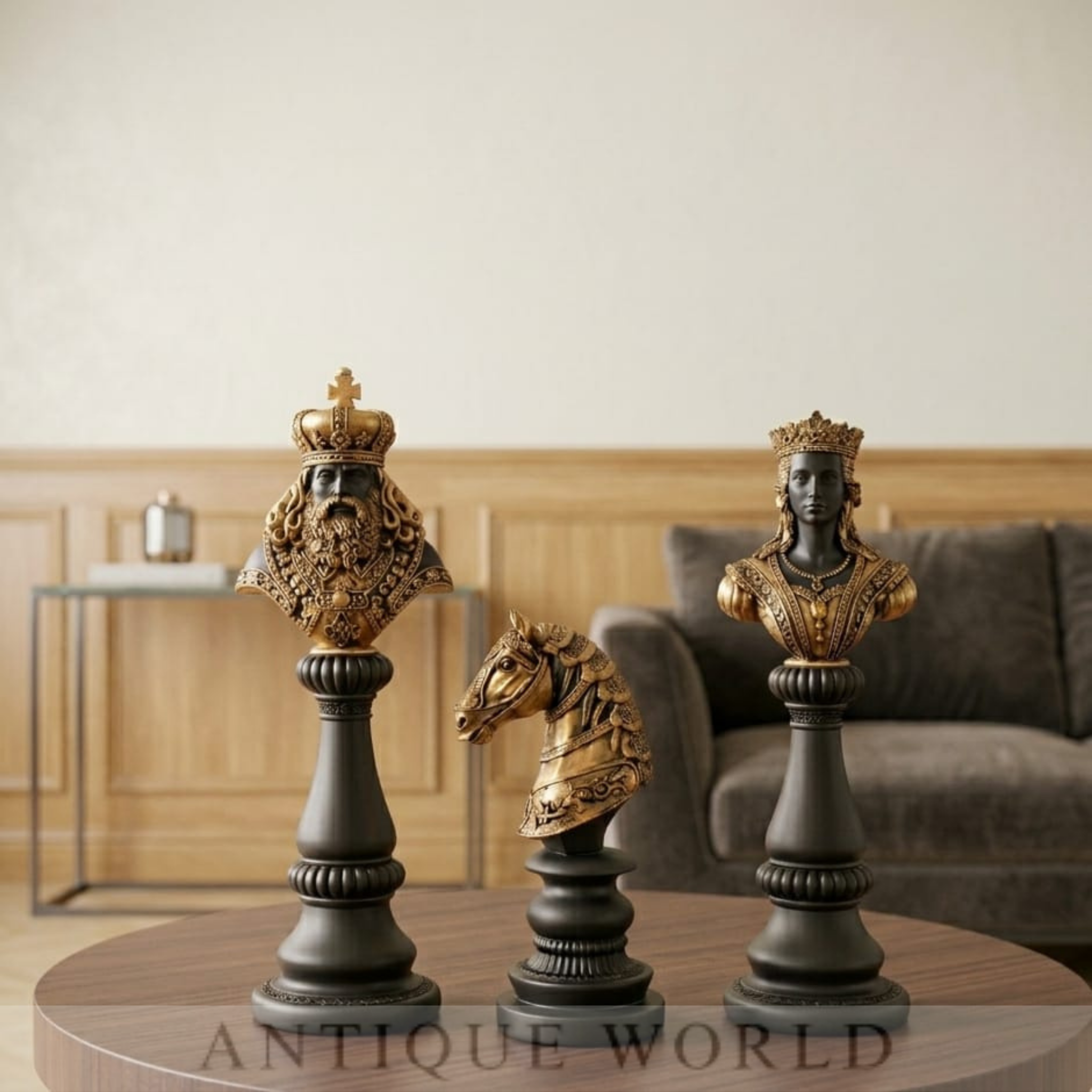 Artisan Chess Men Sculpture