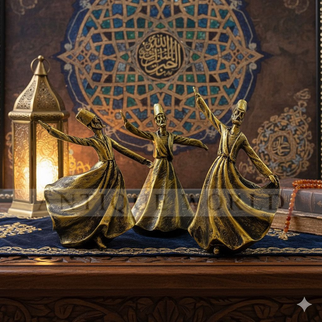 Classical Dervish  Art Sculpture( Set of 3)