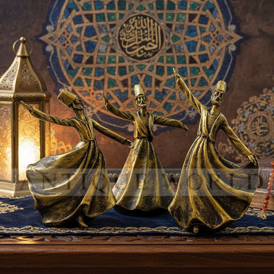 Classical Dervish Art Sculpture( Set of 3)