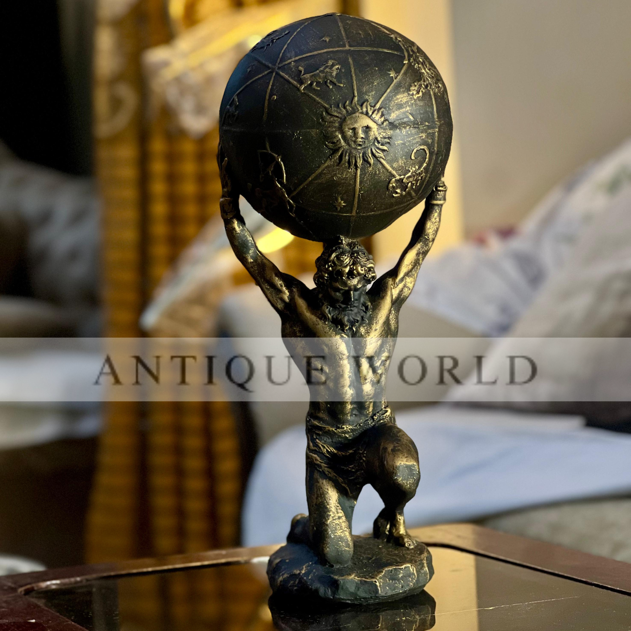 Atlas Holding World Greek Statue