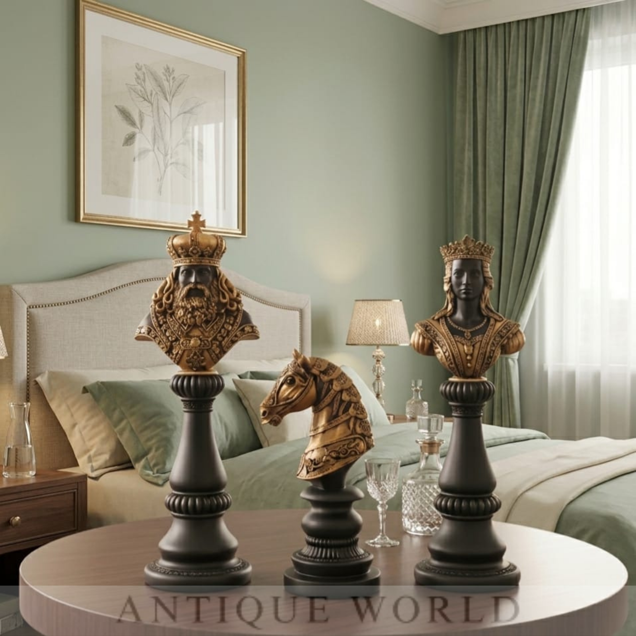 Artisan Chess Men Sculpture