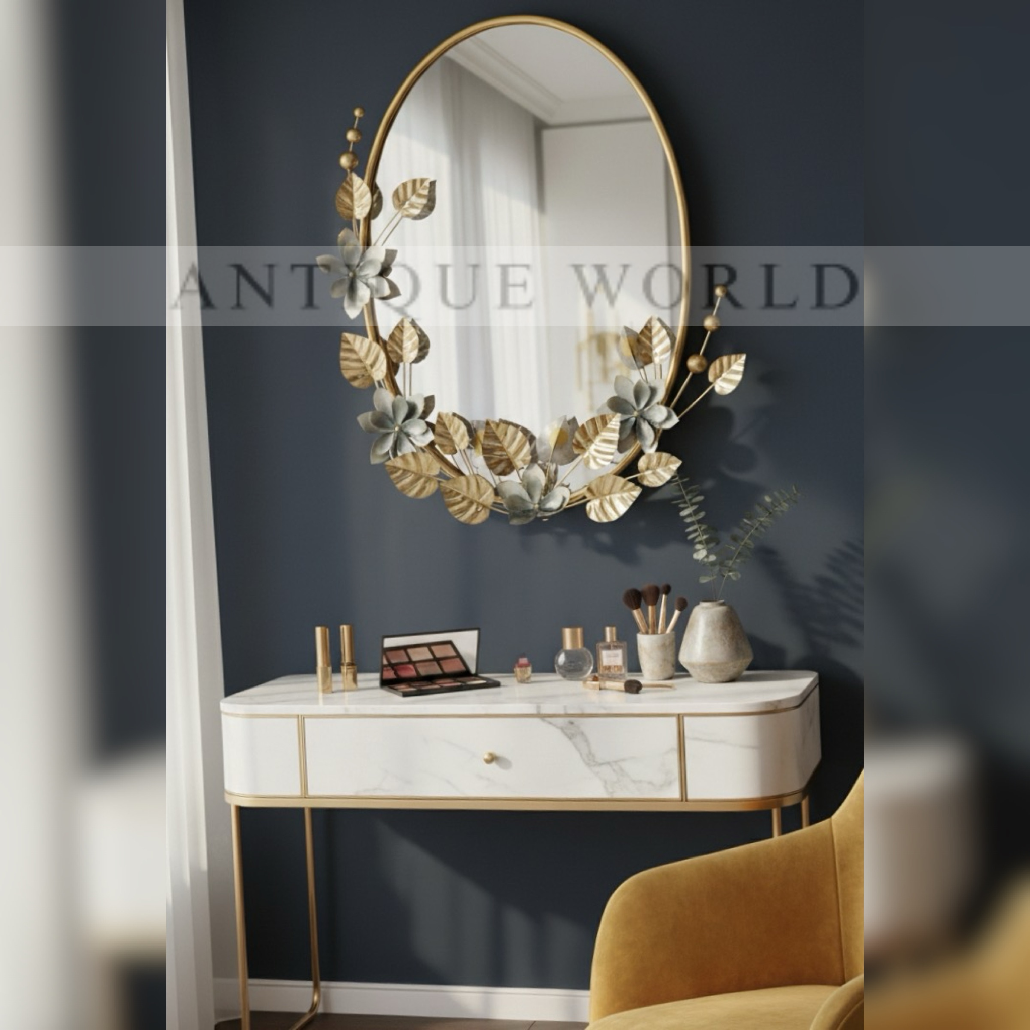 Artisan Gold Bloom Mirror