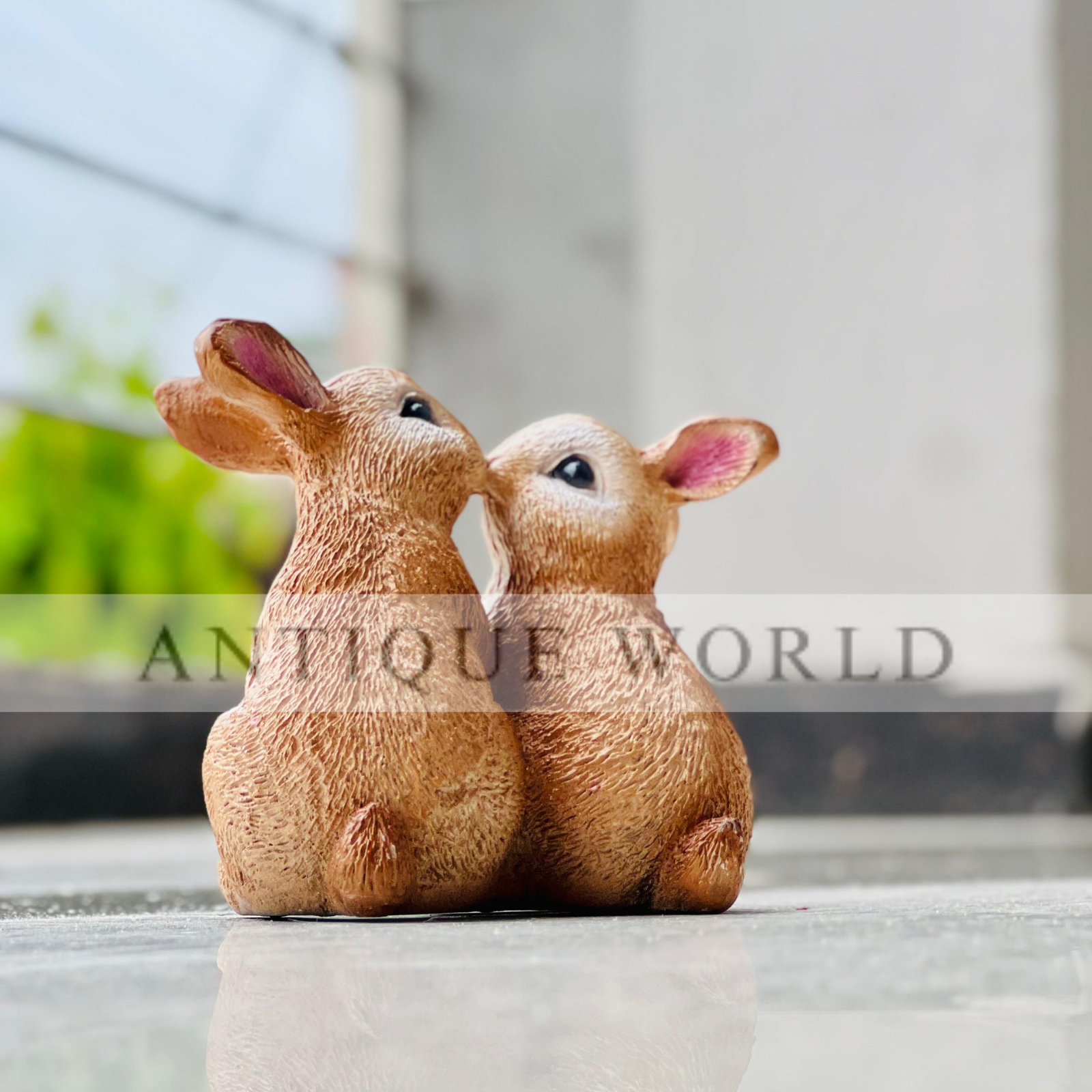 Loving Duo Bunny Figurine