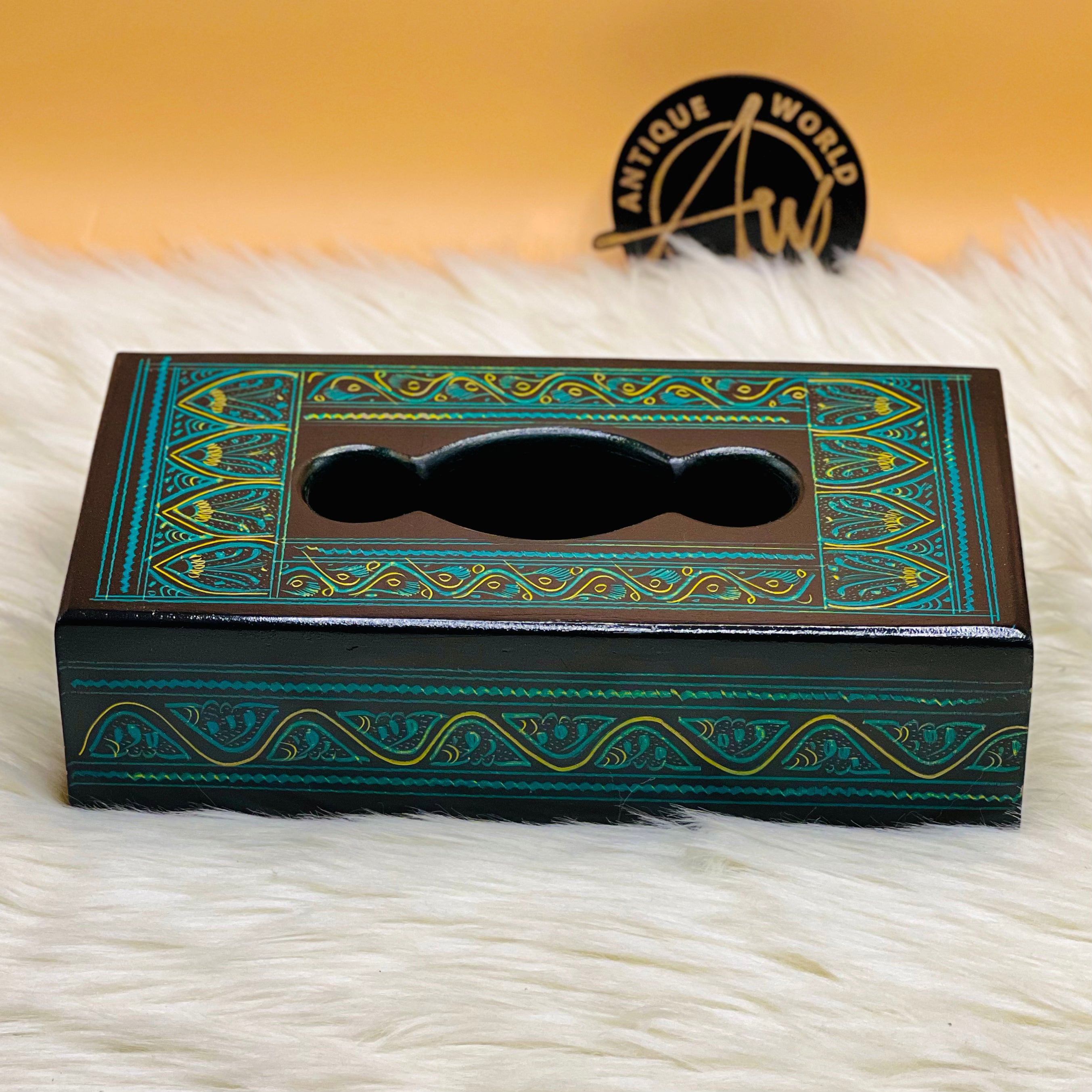Laquer Art Tissue Box
