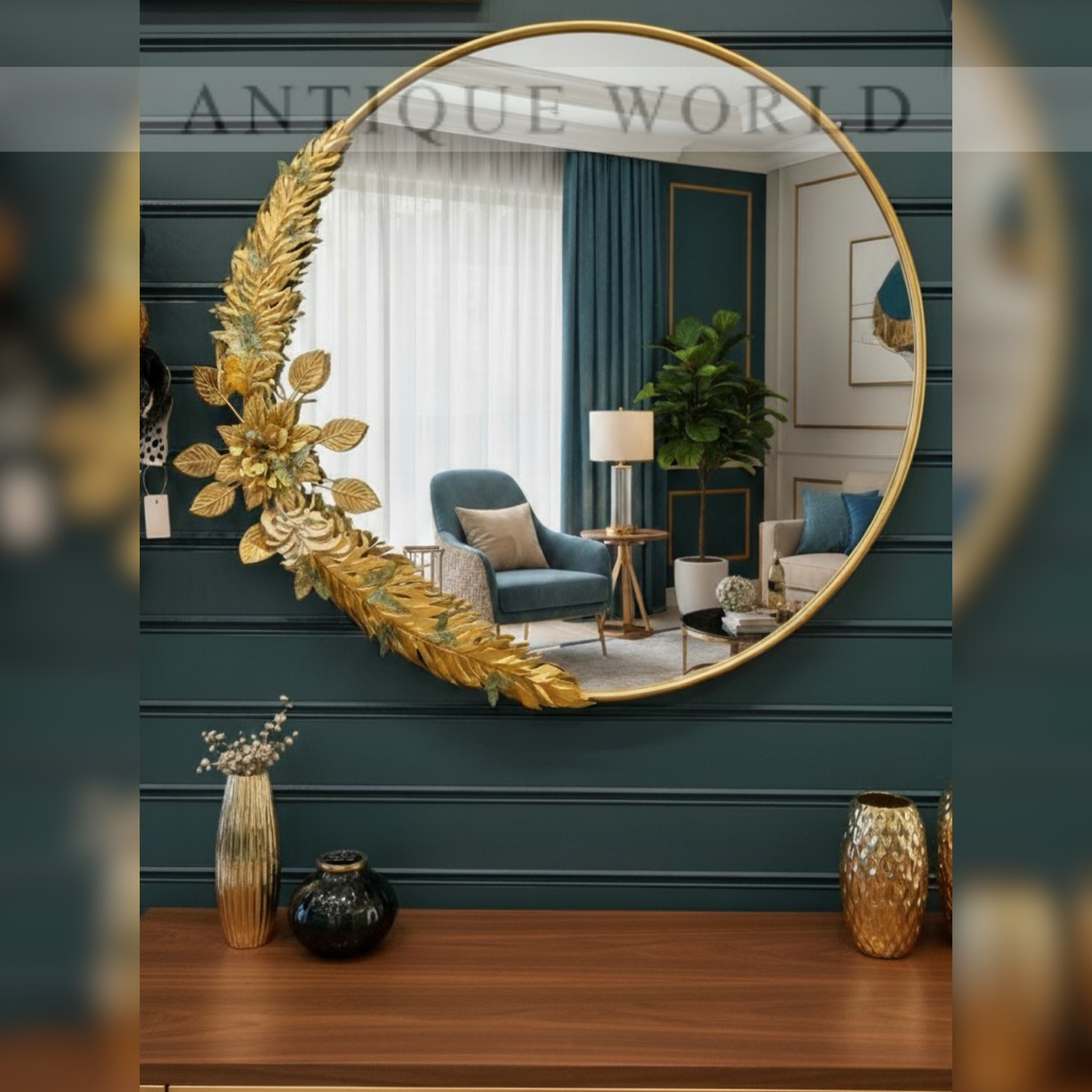 Majestic Crescent Mirror
