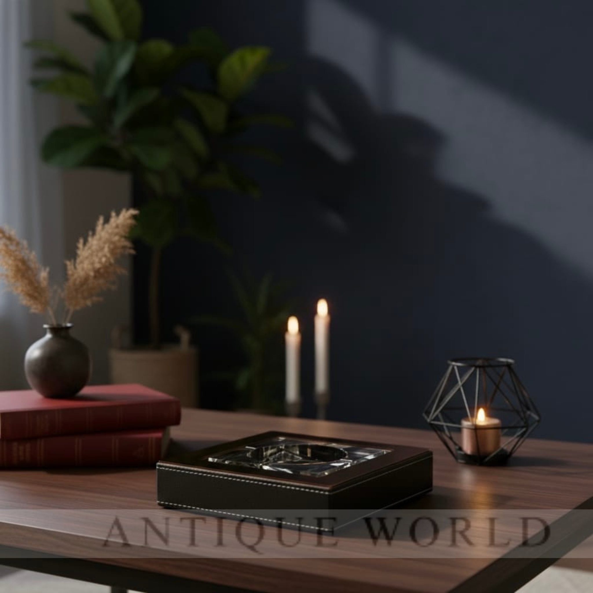 Obsidian Luxe Square Ashtray