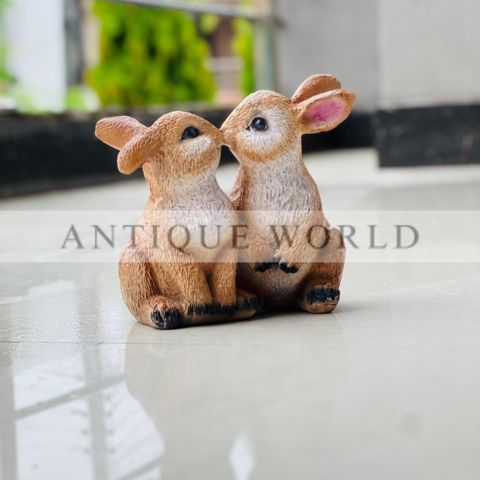 Loving Duo Bunny Figurine