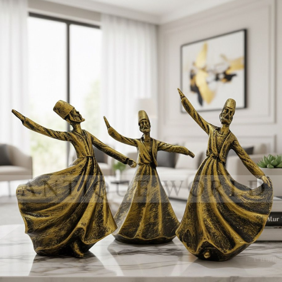 Classical Dervish Art Sculpture( Set of 3)