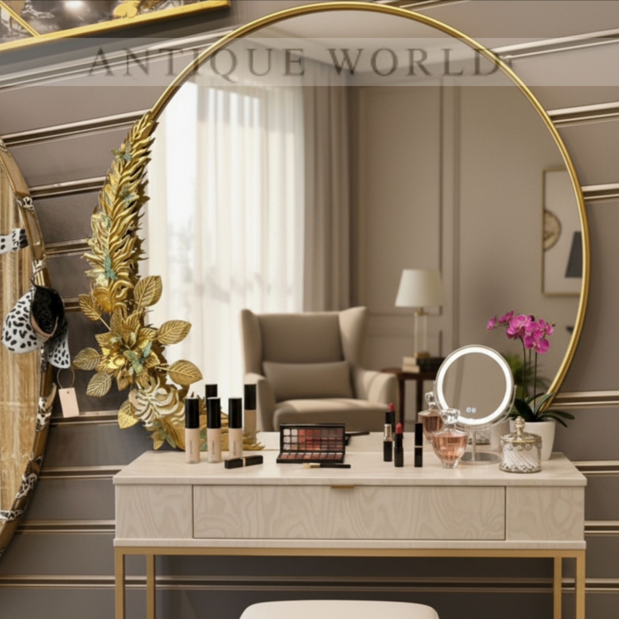 Majestic Crescent Mirror