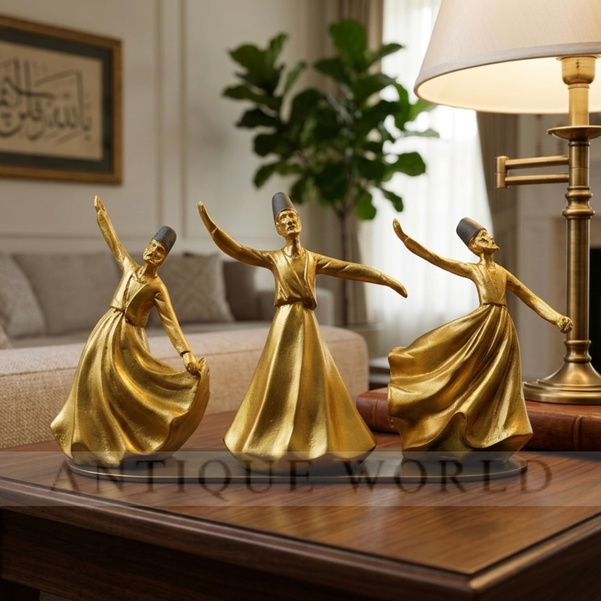 Classical Dervish Art Sculpture( Set of 3)