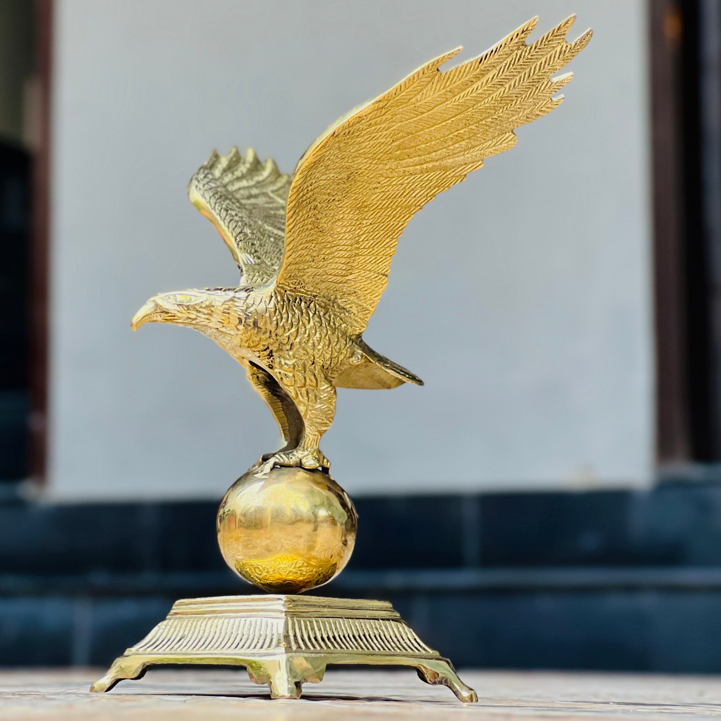 Golden Brass  Ball Eagle