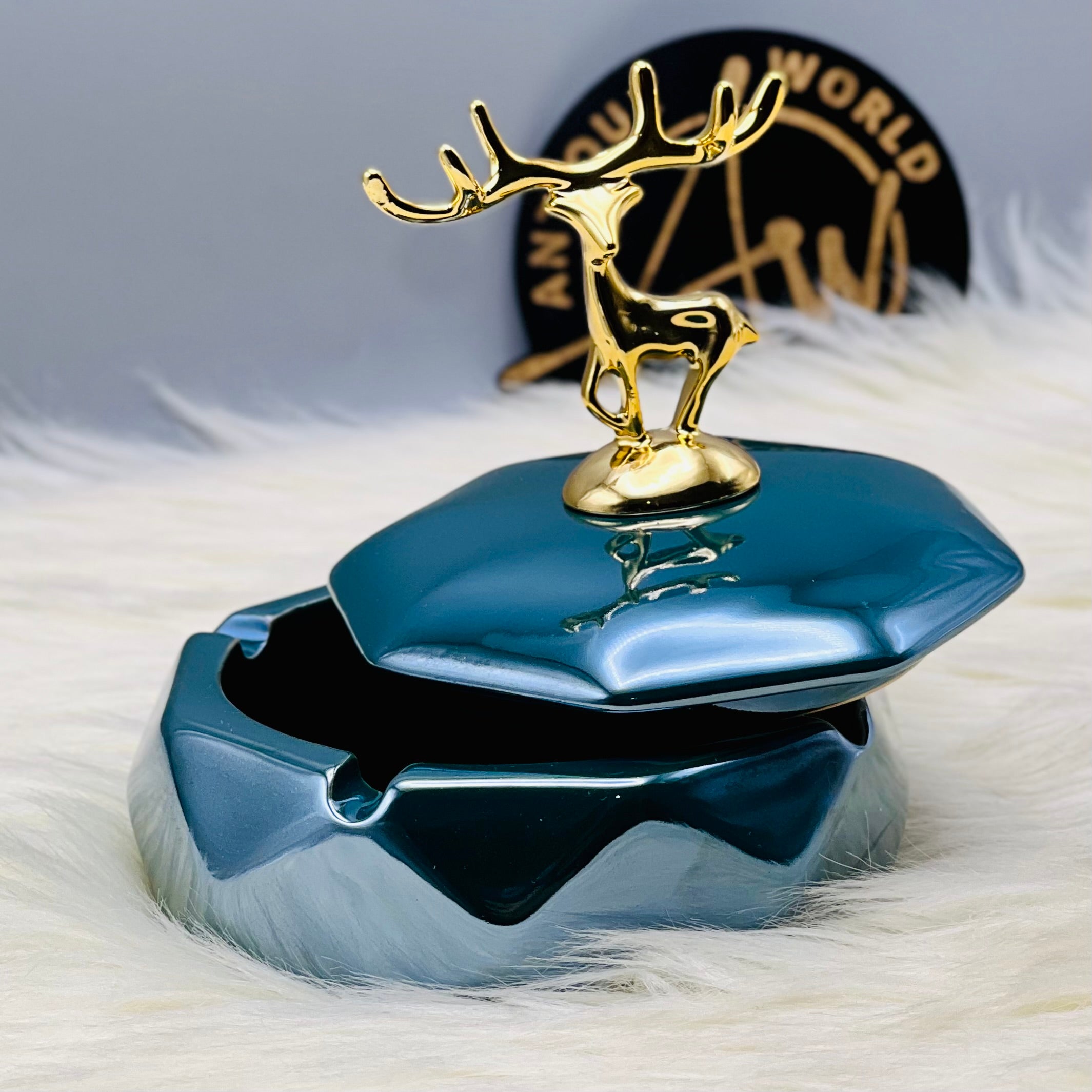Deer Bedside Ceramic Ashtray