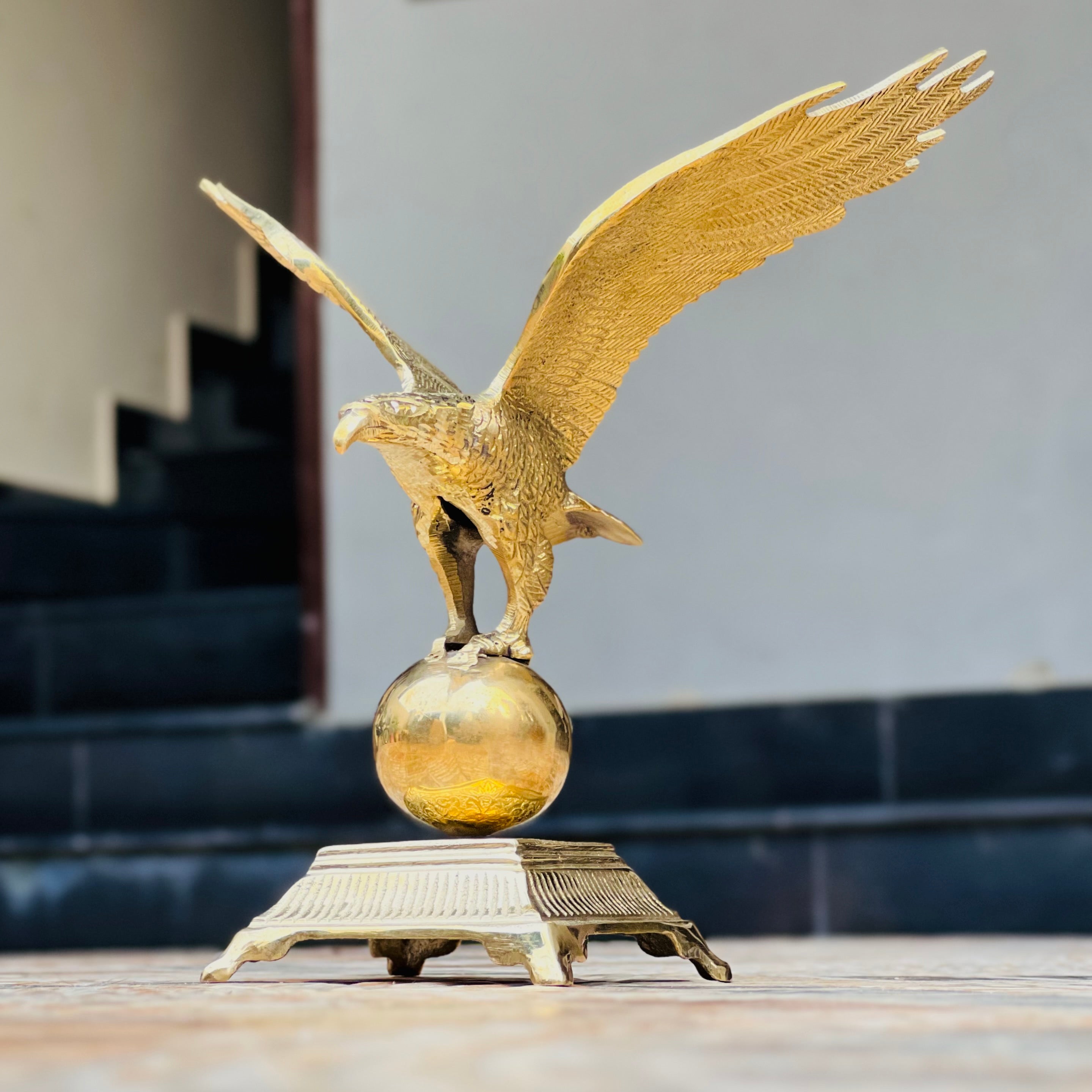 Golden Brass  Ball Eagle
