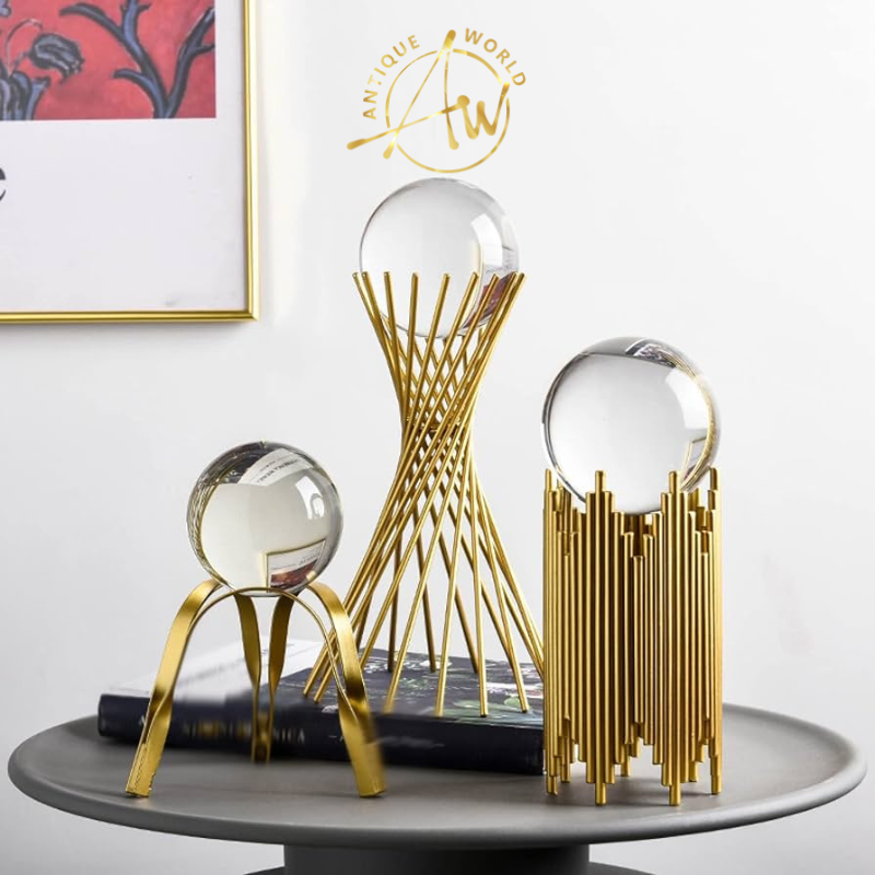 Crystal Ball-Triangular Ornament