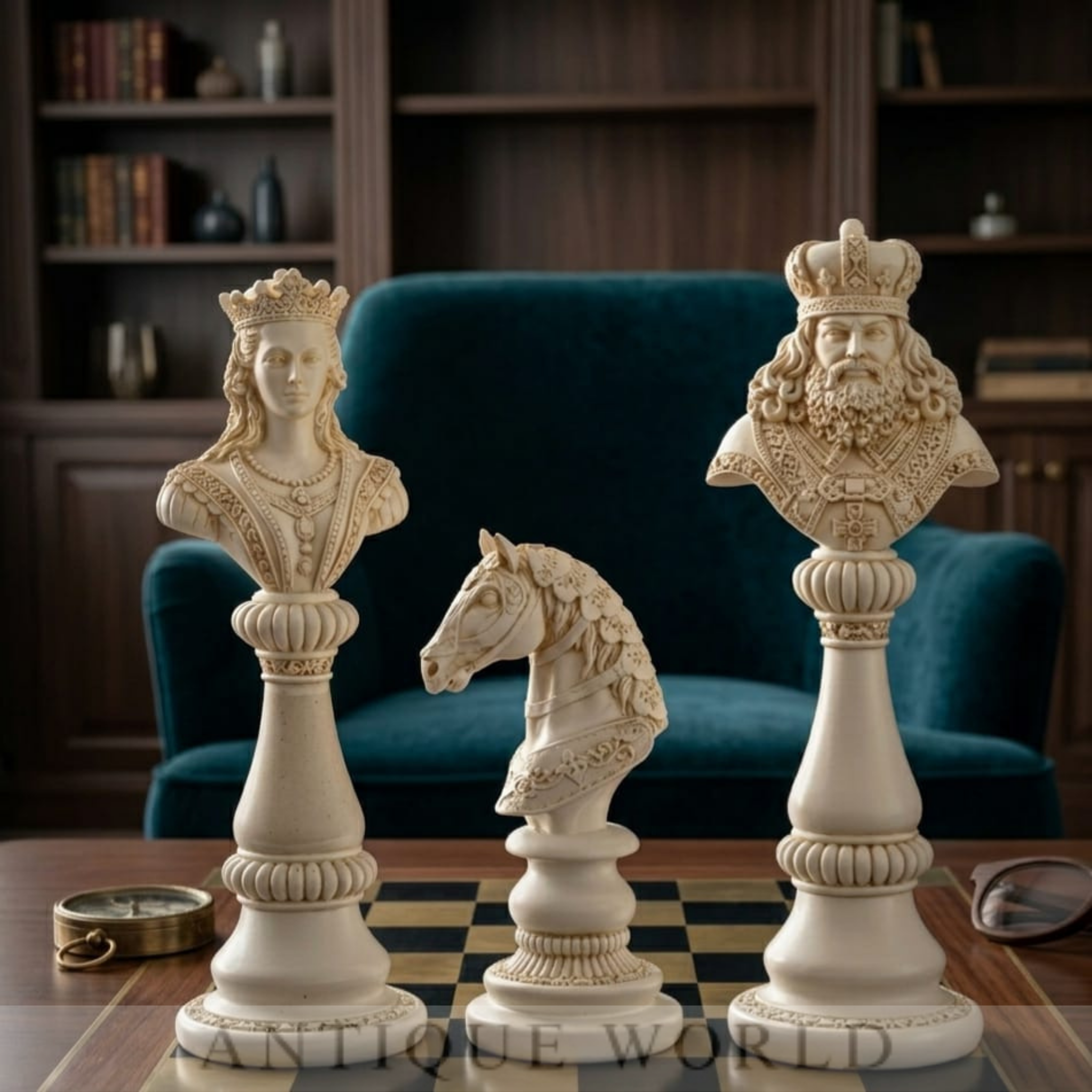 Artisan Chess Men Sculpture
