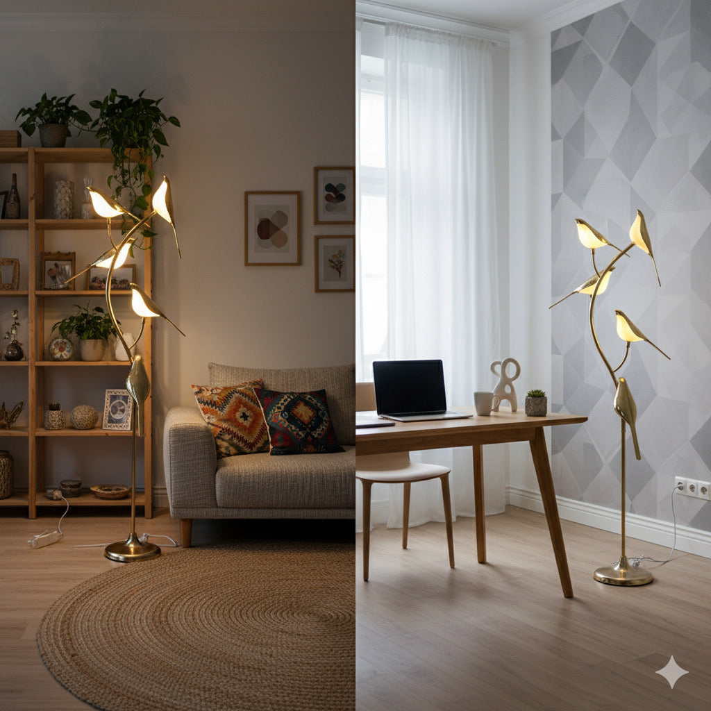 LED Dove Floor Lamp