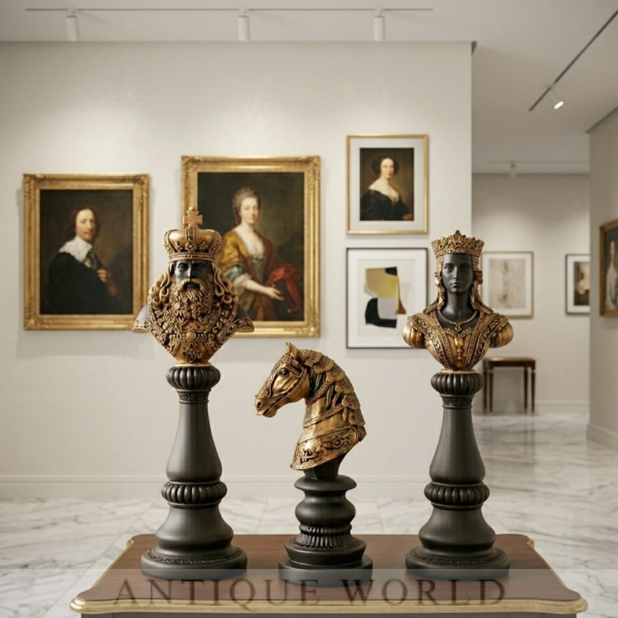 Artisan Chess Men Sculpture