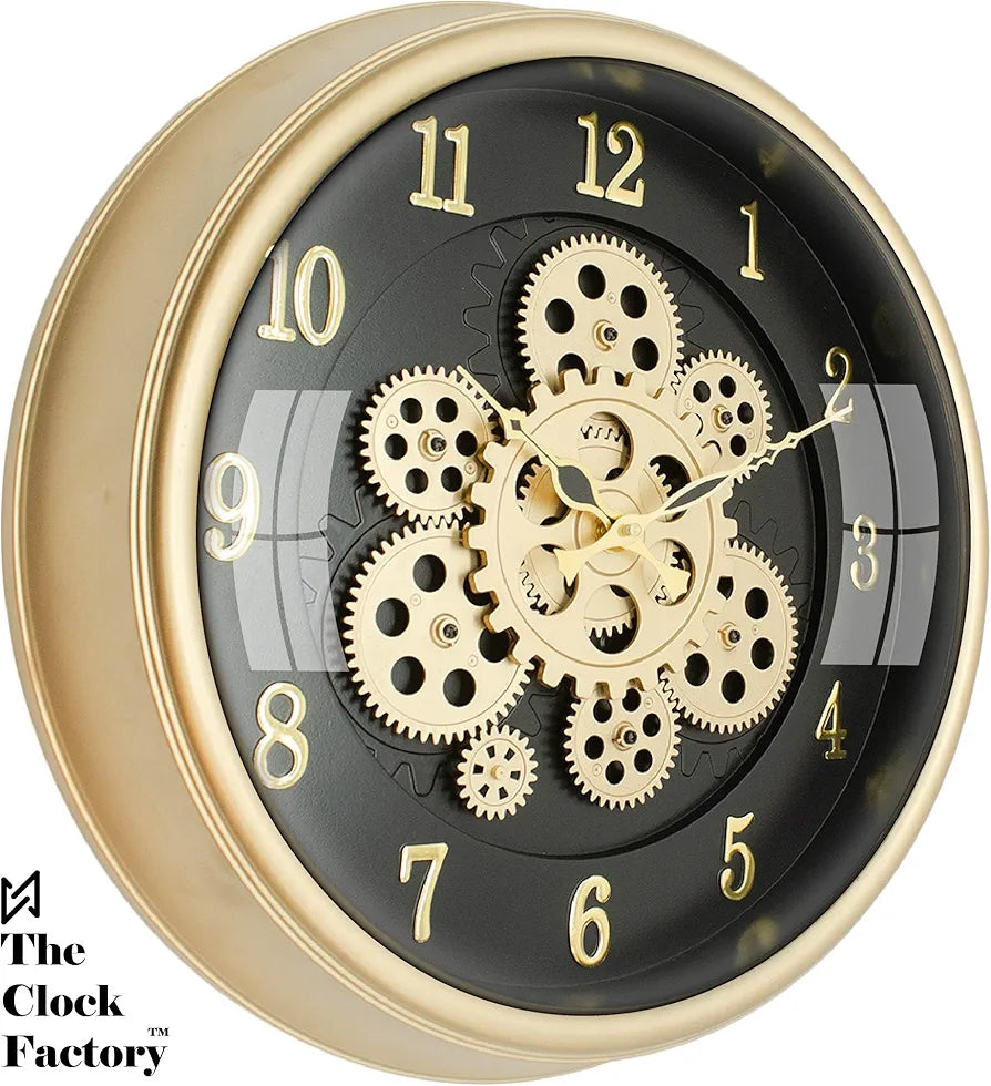 Moving Gears Wall Clock