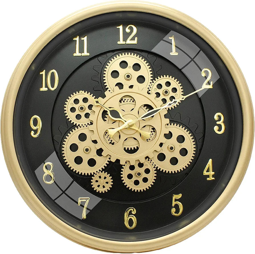 Moving Gears Wall Clock