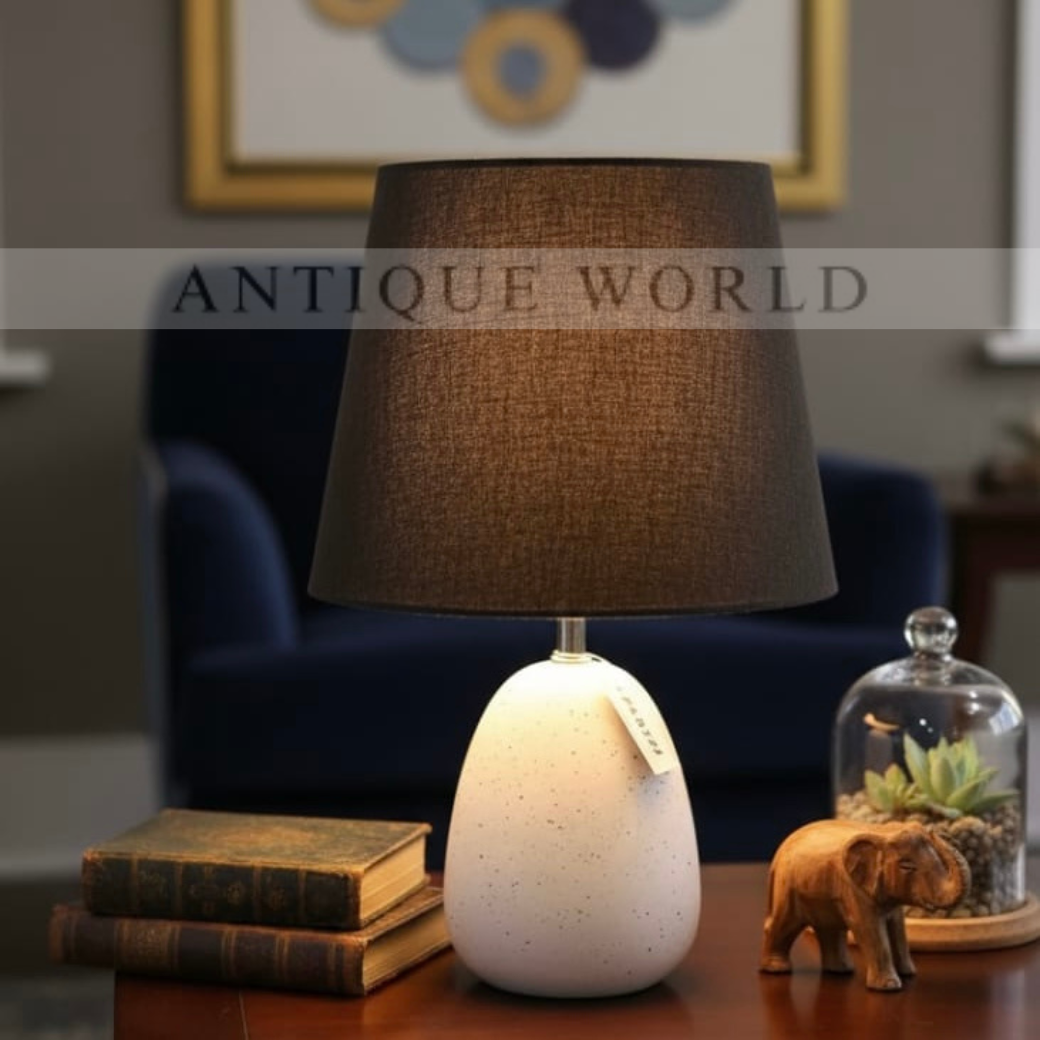 Matte Midnight Table Lamp