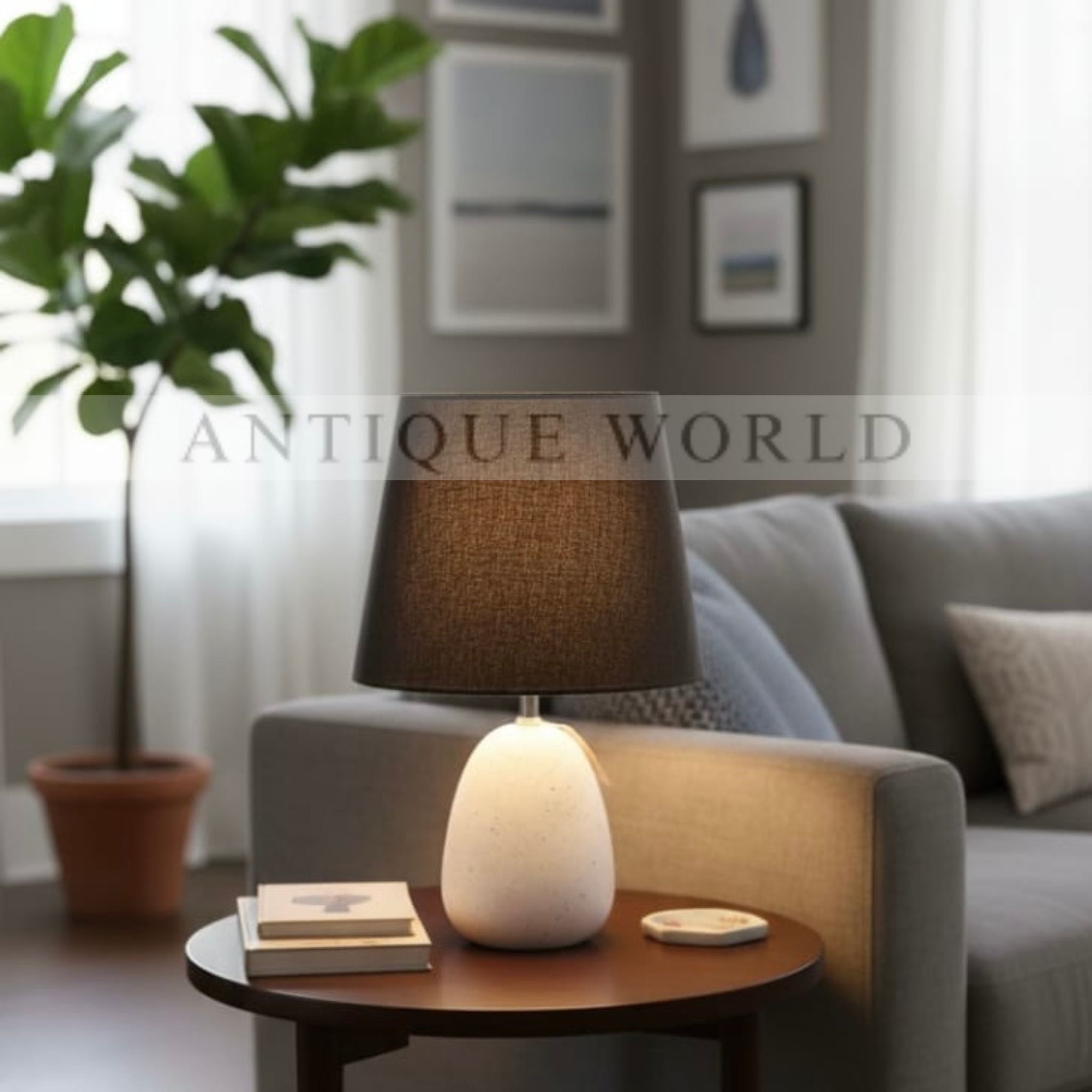 Matte Midnight Table Lamp