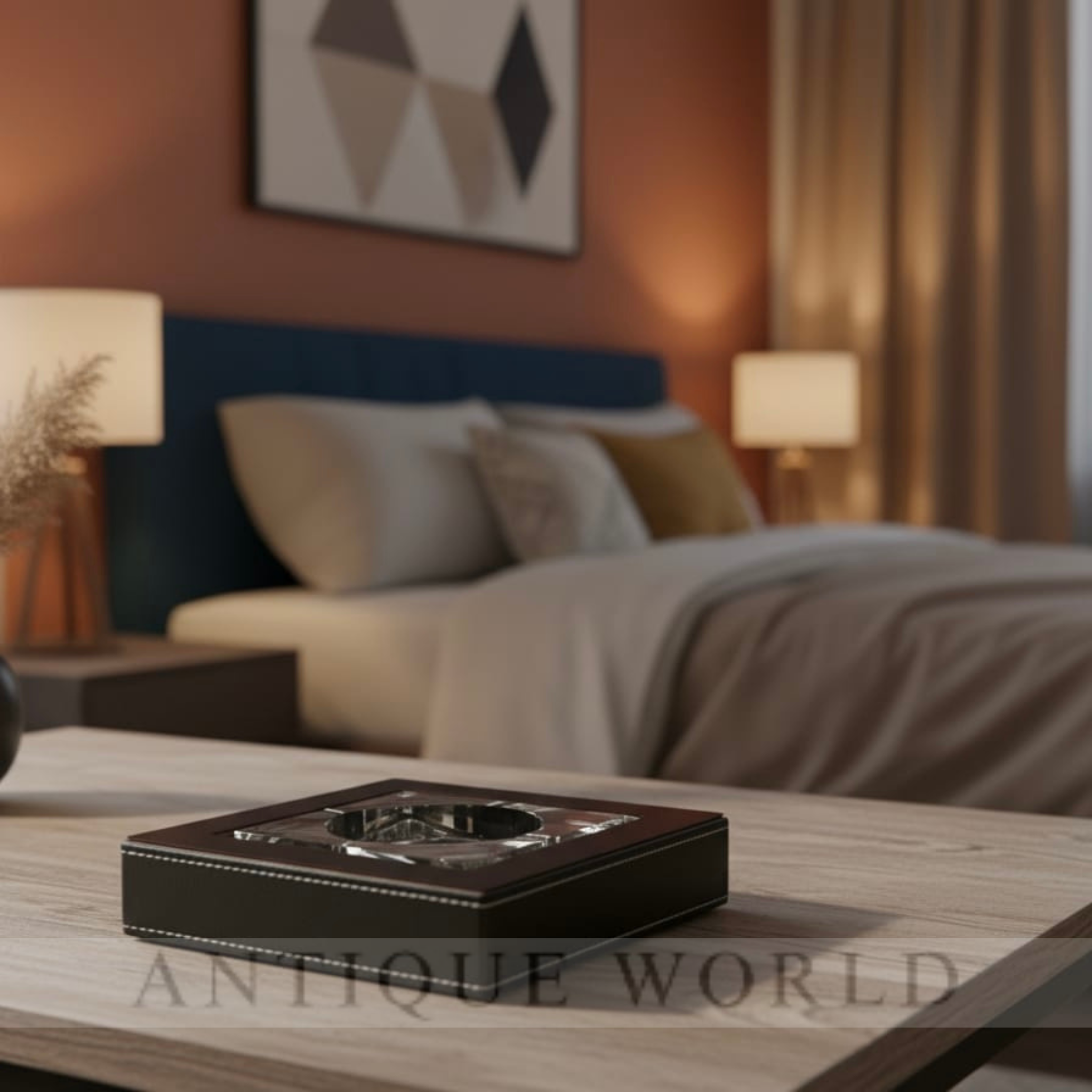 Obsidian Luxe Square Ashtray