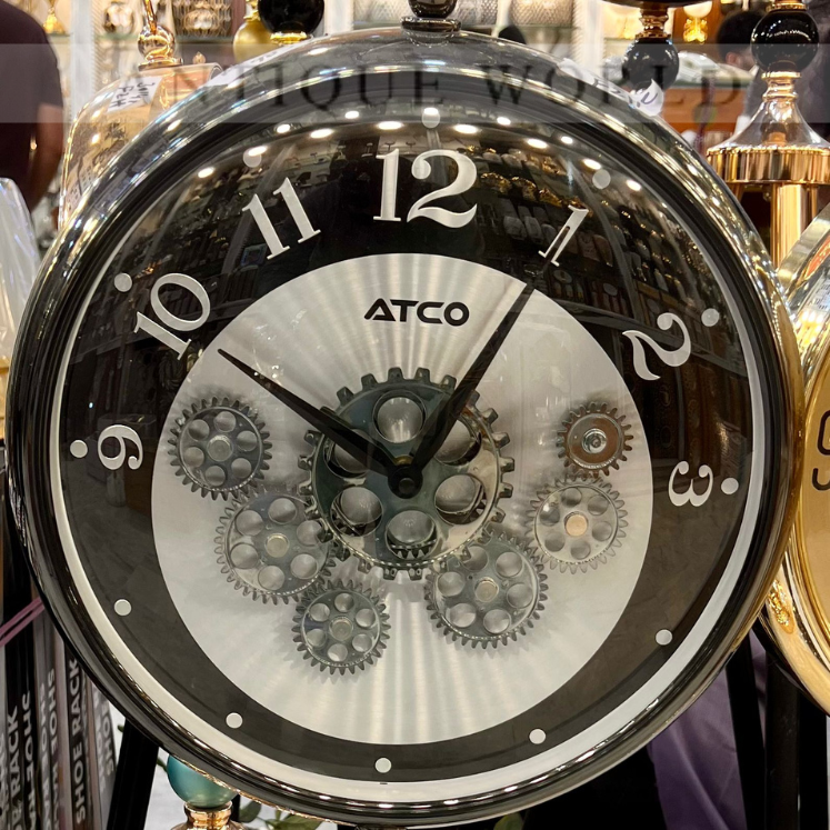 Genesis Table Clock with Visible Moving Gears