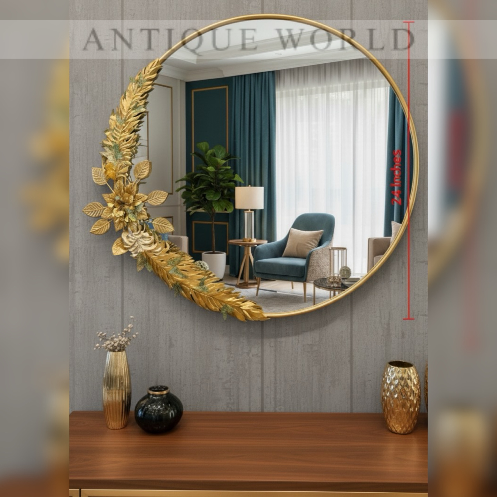 Majestic Crescent Mirror