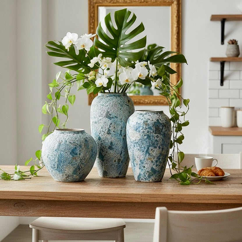 Minimalist Stoneware Decorative Vases ( Set of 3 )