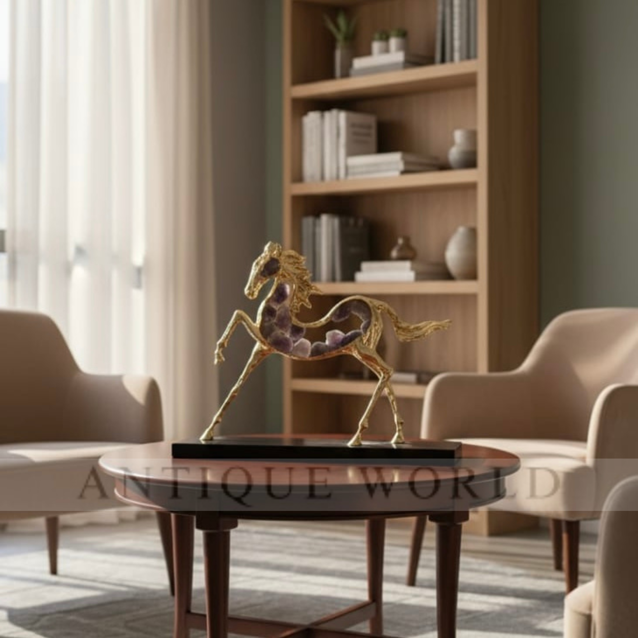 Dynamic Running Horse Showpiece