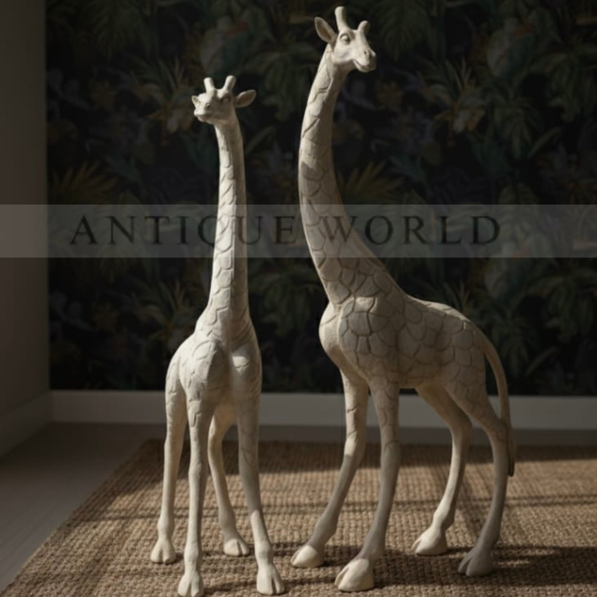 Serene Giraffe Sculptures ( Set of 2 )