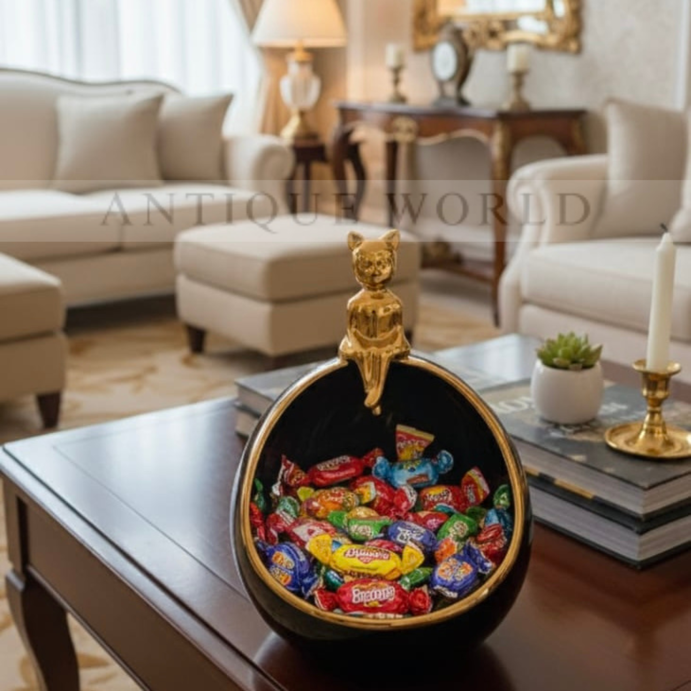 Golden Muse Ceramic Bowl