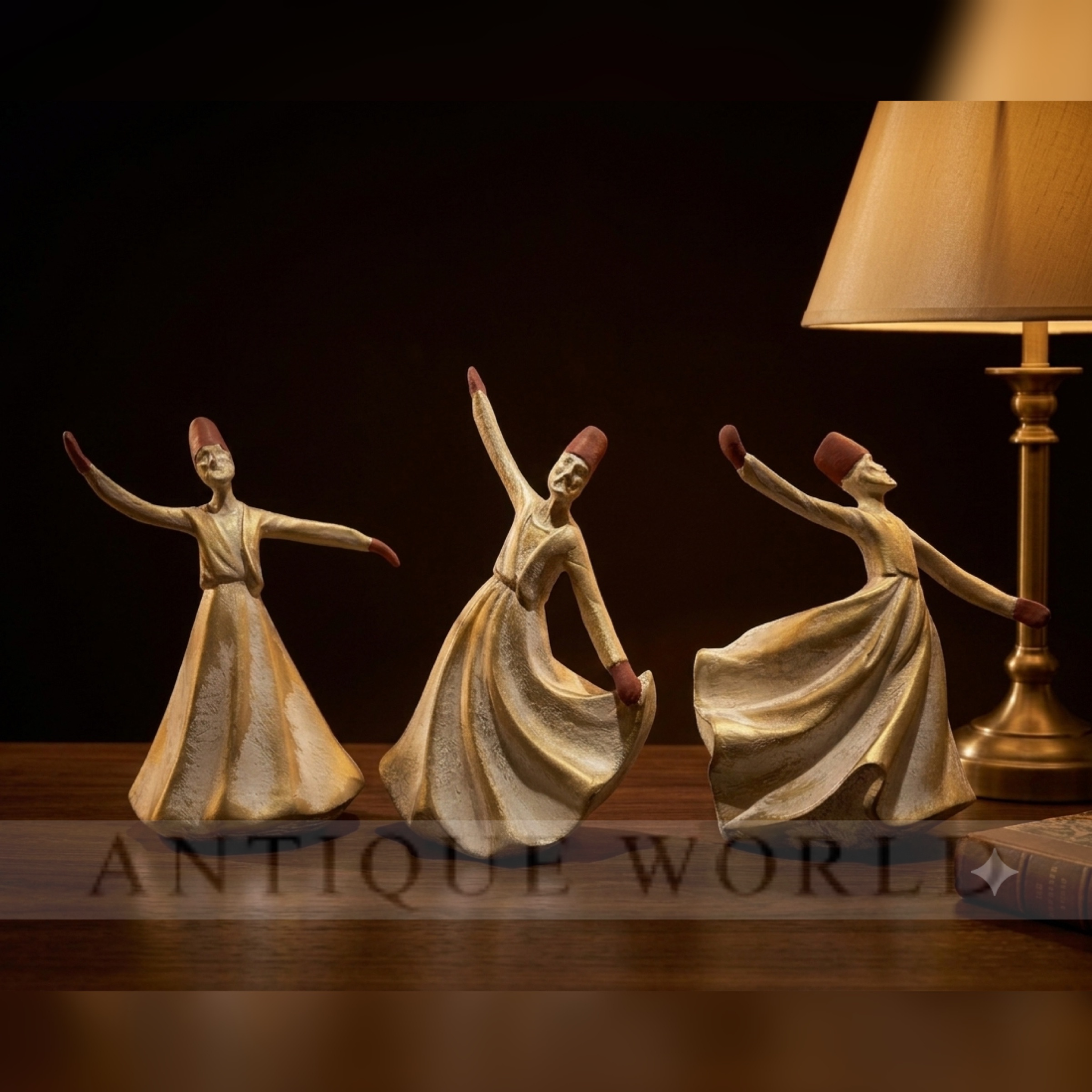 Classical Dervish Art Sculpture( Set of 3)