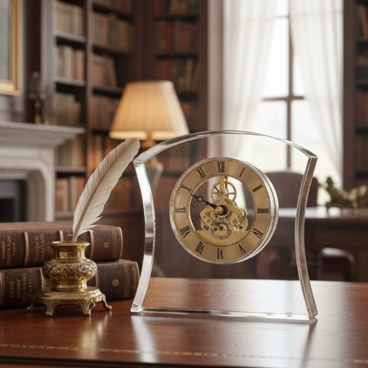Executive Crystal Transparency Clock