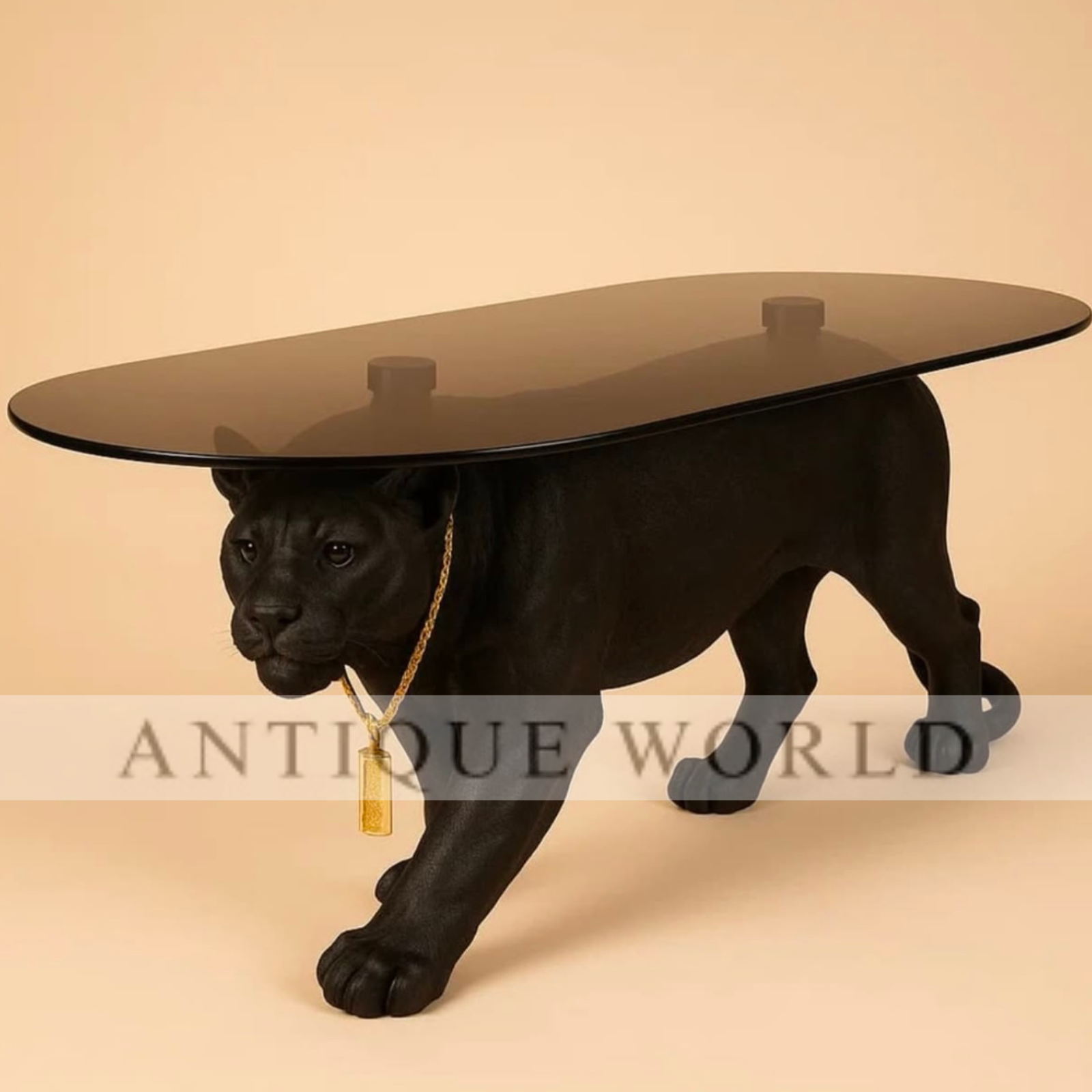 Panther Coffee Table Decor