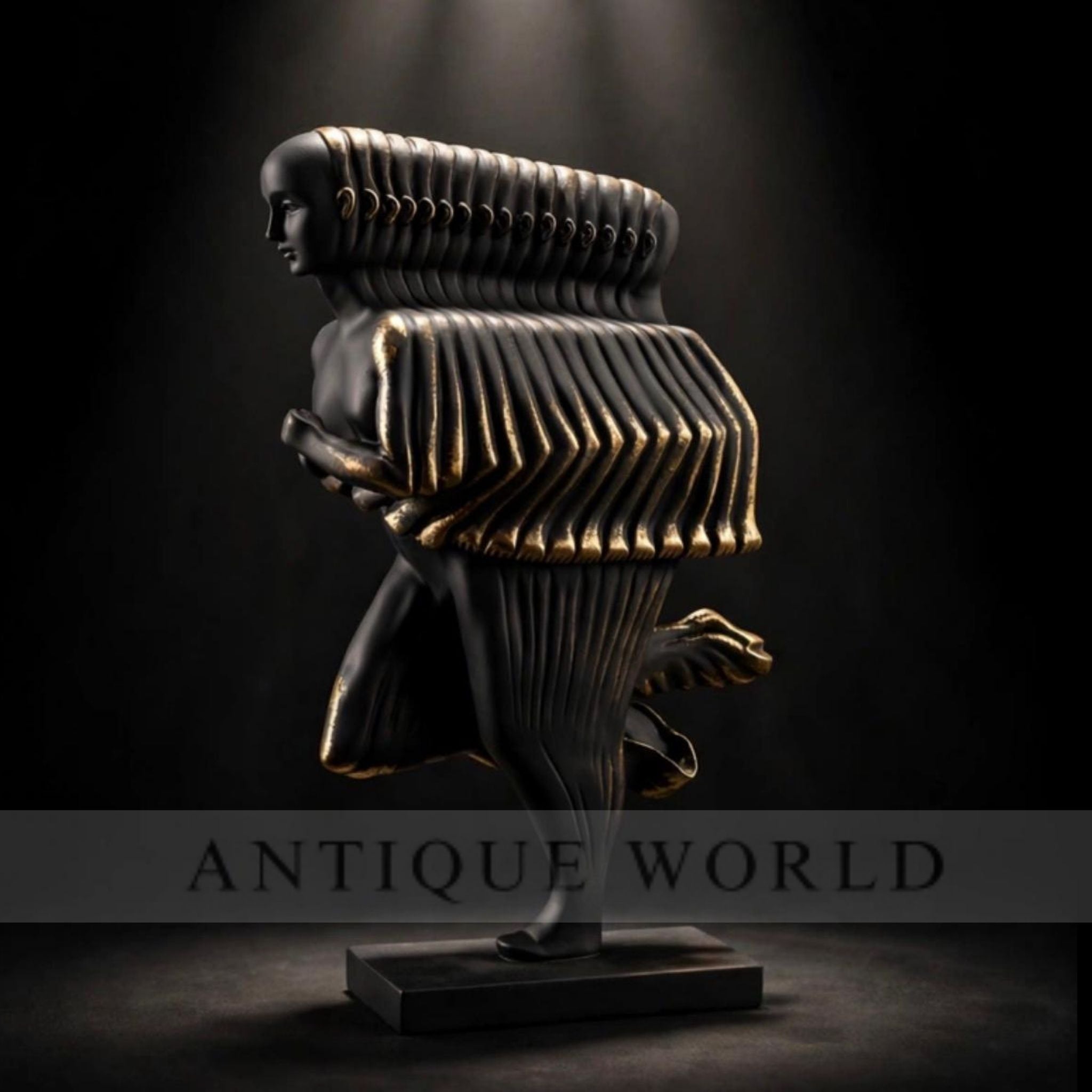 Luxury Abstract Rippling Human Sculpture