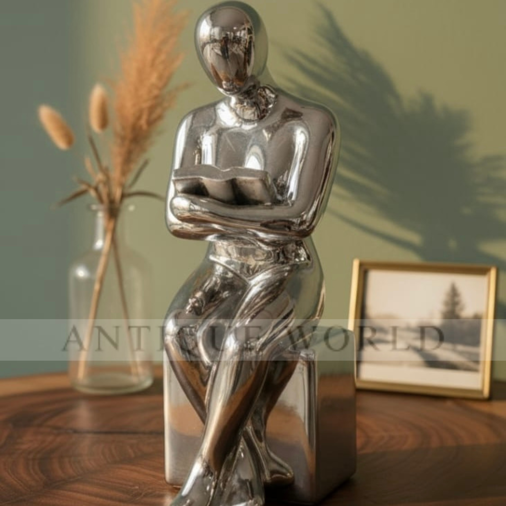 Silver Book Lover's Decor