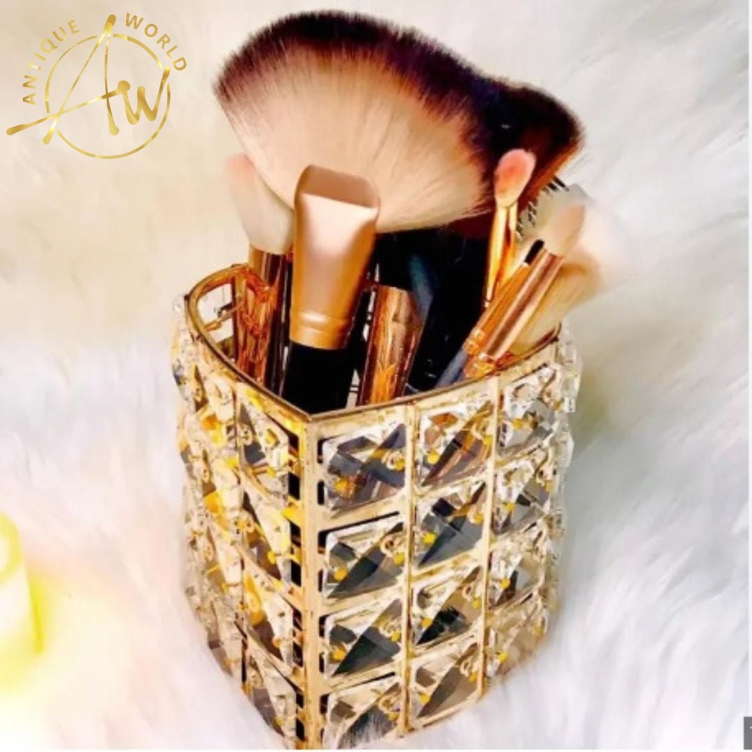 Crystal Heart Brush Holder (Nordic Style)