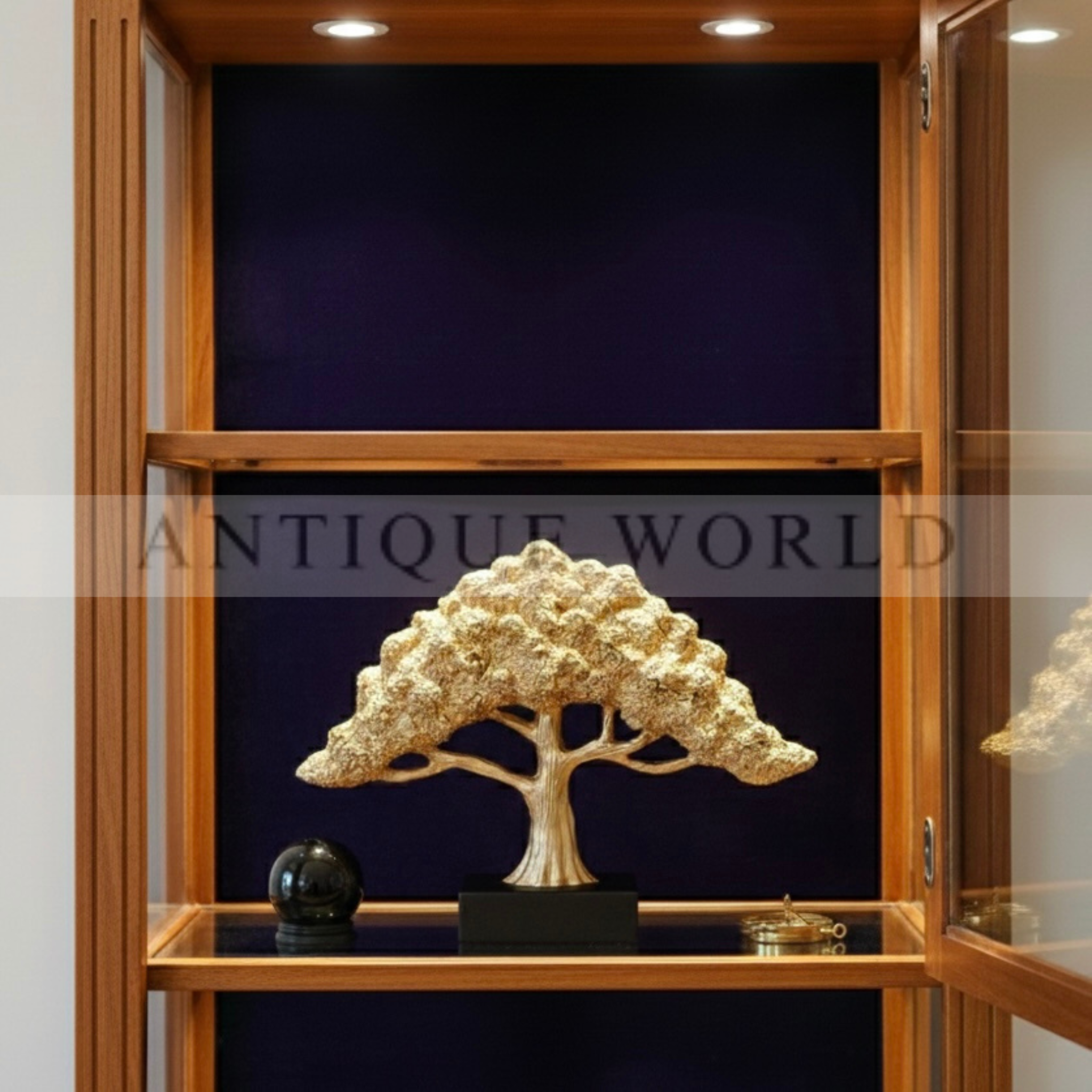 Serene Bonsai Tree Table Sculpture