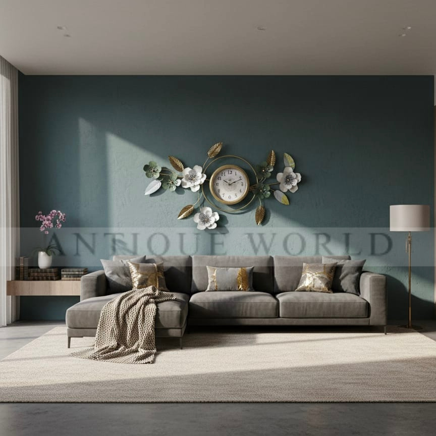 Oversized Steampunk Industrial Gear Wall Clock