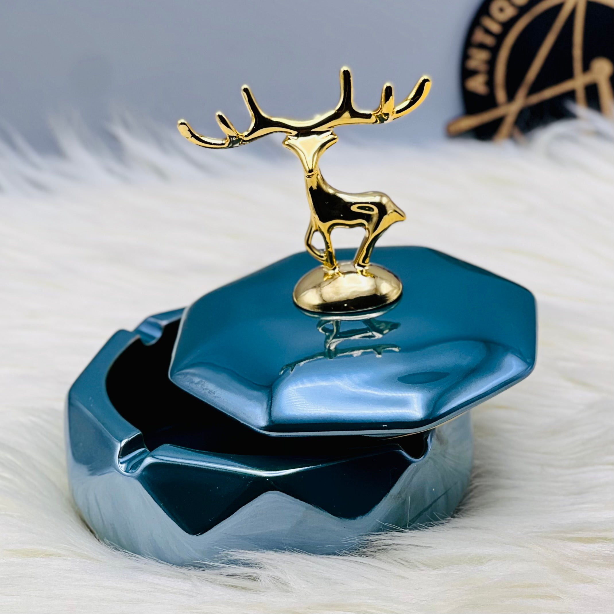 Deer Bedside Ceramic Ashtray